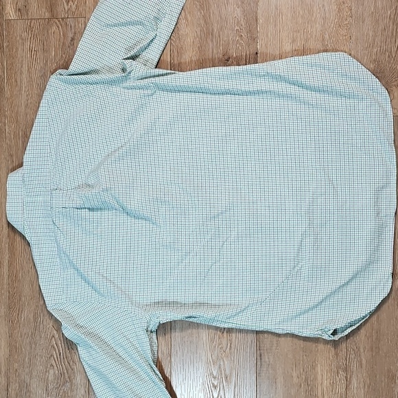 Ralph Lauren 100% Cotton Navy Green Check Plaid Long Sleeve Button Down Shirt - Picture 6 of 12